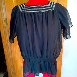 Venus brand, black, blousy boho elastic waist